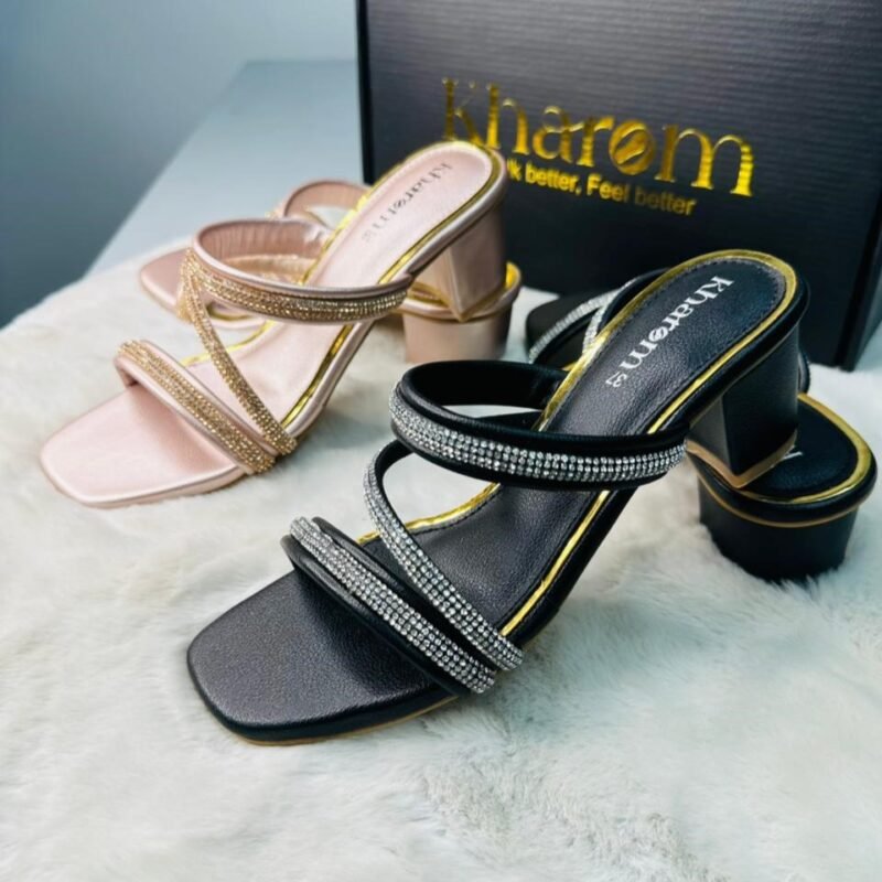 Kharom Sparkle Block Heels